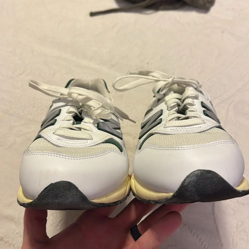 Mens 12 New Balance White Nightwatch Green 580 sneakers